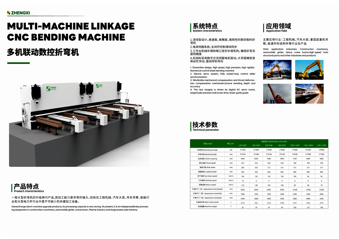 双机联动数控折弯机